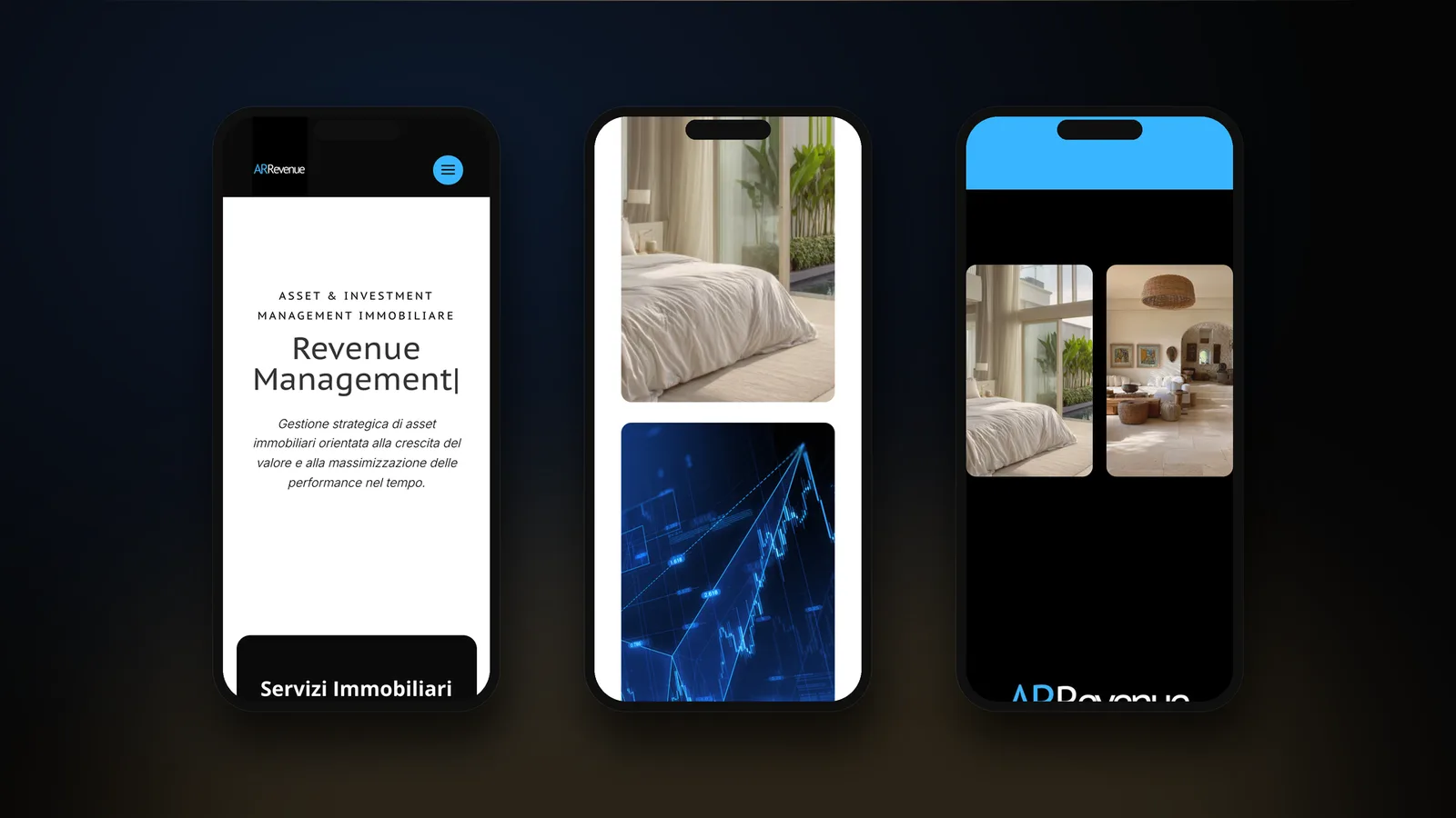 Il sito realizzato per Arrevenue