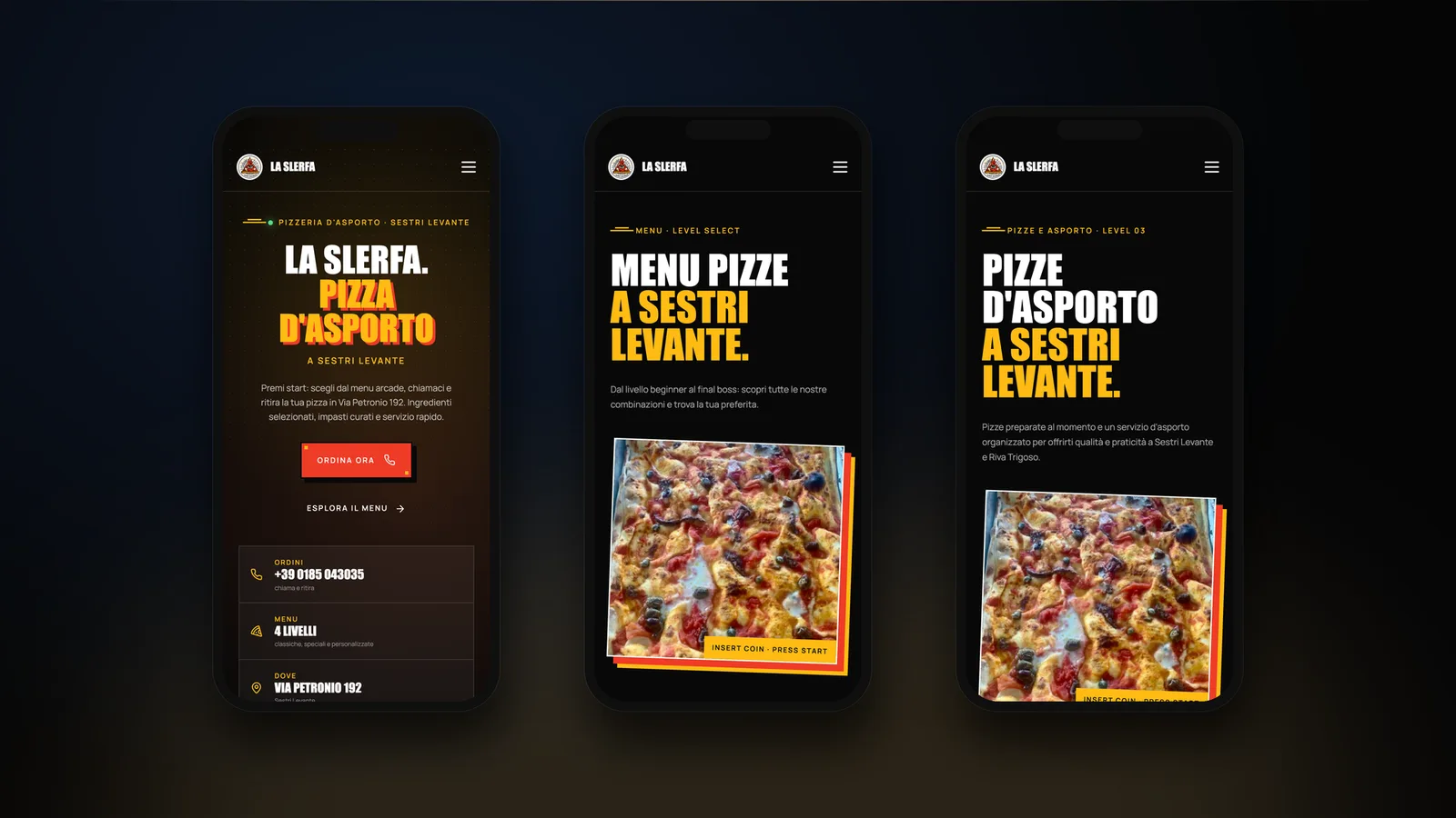 Il sito realizzato per La Slerfa